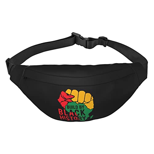 Juneteenth Day Freedom 1865 Hüfttasche für Herren und Damen, verstellbarer Gürtel, Bauchtasche, Schwarz , Einheitsgröße, Geldgürtel von Amkong