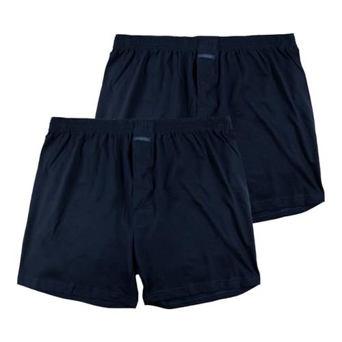 AMMANN 2er Pack Herren Unterwäsche Unterhose GOTS Boxer Shorts, Farbe:Navy, Größe:9, Artikel:-16 Nightblue von Ammann