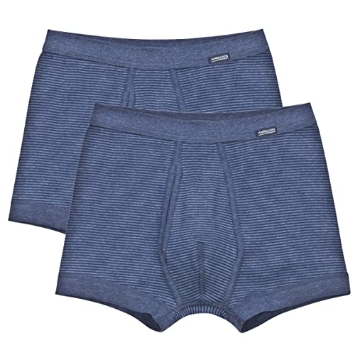 Ammann - Jeans - Pant Unterhose kurz mit Eingriff - 2er Pack (10 Blau) von Ammann