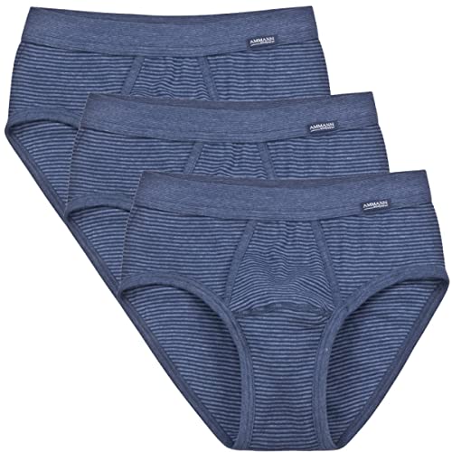 Ammann - Jeans - Slip Unterhose mit Eingriff - 3er Pack (7 Blau) von Ammann