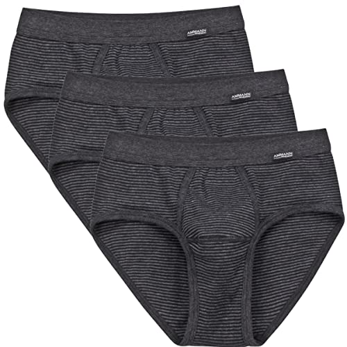 Ammann - Jeans - Slip Unterhose mit Eingriff - 3er Pack (8 Anthrazit) von Ammann