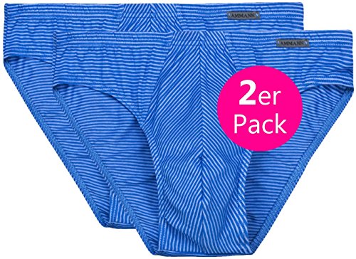 Ammann - 2er-Pack Herren Mini Slip ''Cotton & More'' Saphir (blau) 6 von Ammann