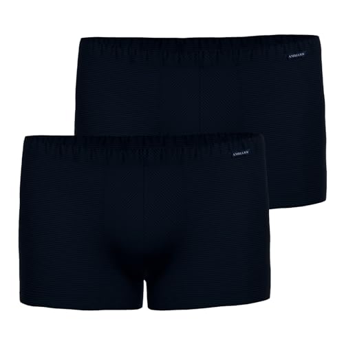 Ammann 2er Pack Herren Unterwäsche Unterhose Boxer Retro Short, Farbe:Navy, Größe:8, Artikel:-16 Nightblue von Ammann