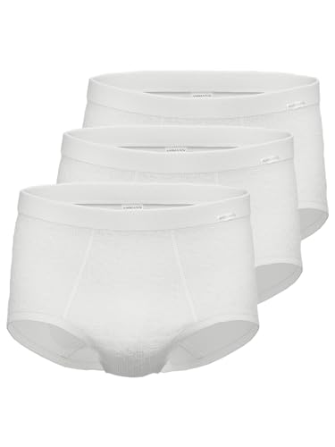 Ammann 3er Pack Long Slip mit Eingriff Doppelripp Exquisit 433702 Gr. 5 in Weiss von Ammann