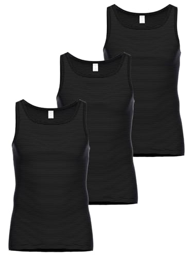 Ammann 3er Pack Unterhemd Jeans Feinripp 170159 Gr. 7 in anthrazit von Ammann