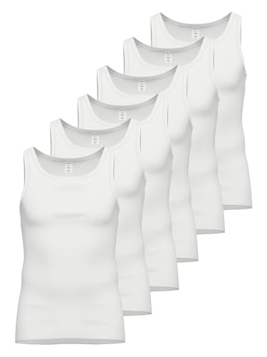 Ammann 6er Pack Unterhemd Feinripp Premium 181150 Gr. 5 in Weiss von Ammann
