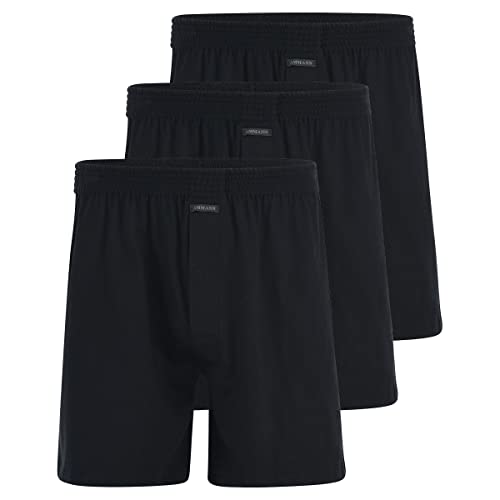 Ammann Basic Cotton Boxer-Shorts 3er Pack Black 6 von Ammann