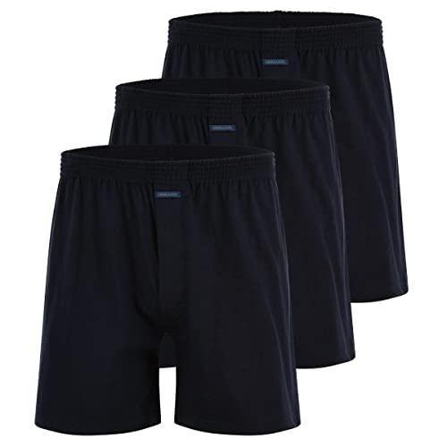 Ammann Basic Cotton Boxer-Shorts 3er Pack Night Blue 5 von Ammann