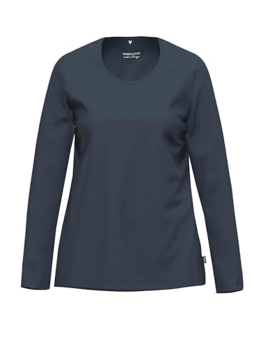 Ammann Bio Damen-Langarmshirt Single-Jersey dunkelblau Größe 42 von Ammann