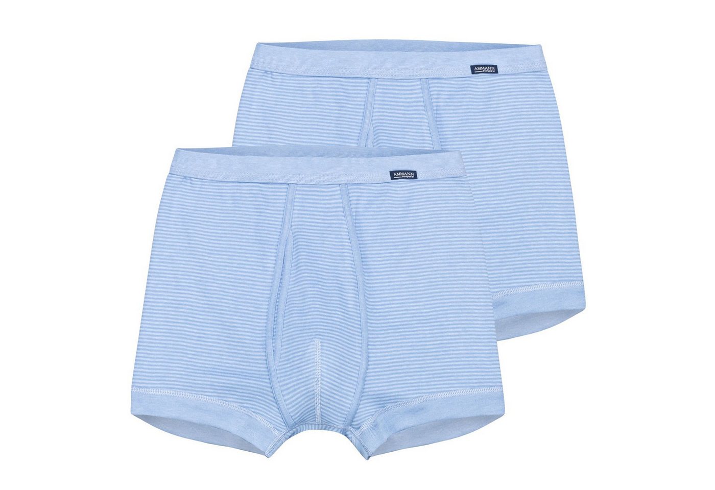 Ammann Boxershorts (2-St) mit Eingriff, Weichelastikbund, Feinripp im 2er Pack von Ammann