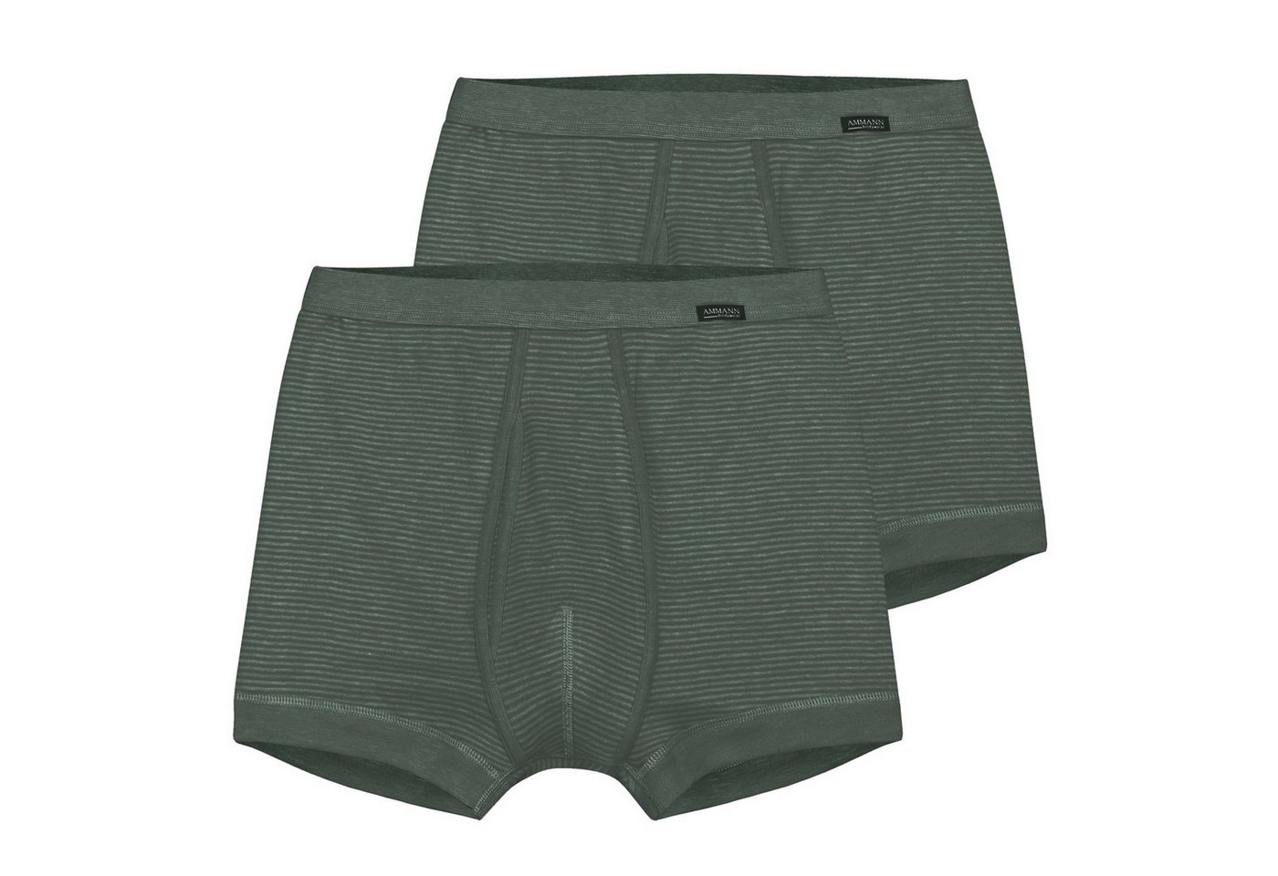 Ammann Boxershorts (2-St) mit Eingriff, Weichelastikbund, Feinripp im 2er Pack von Ammann