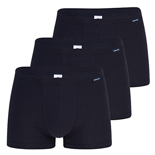 Ammann Herren Unterhose- Retroshorts ohne Eingriff mit Ringeloptik, Farbe:Blau, Größe:10 von Ammann