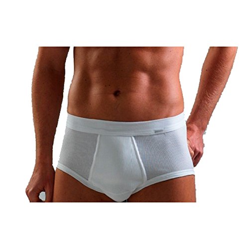 Ammann Herren Slip mit Eingriff Doppelripp 2-fädig Exquisit 3er Pack Größe 8 von Ammann