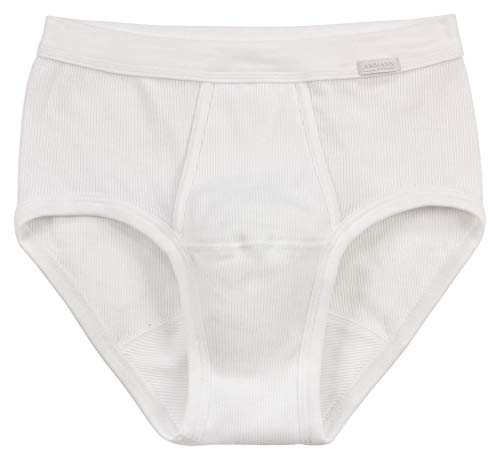 Herren Slip mit Eingriff Doppelripp weiﾟ 8 von Ammann