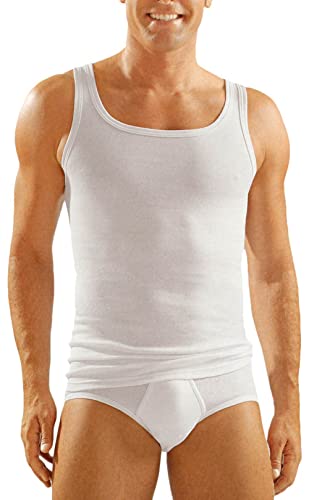 Ammann - Herren Unterhemd ''Feinripp Doppelpack'' Weiss (Athletic Shirt/Tank Top) 2er-Pack 5 von Ammann