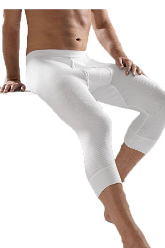 ammann Herren Unterhose 3/4 lang, Doppelripp in weiß Größe: 5 von Ammann