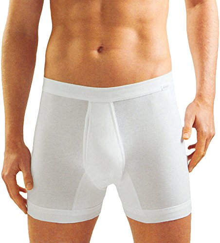 Ammann - Herren Unterhose kurz m.Eingriff Feinripp Premium Weiss 5 von Ammann
