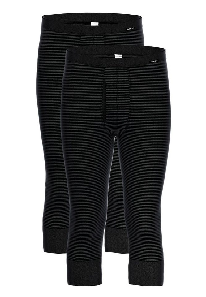 Ammann Lange Unterhose 2er Pack Jeans (Spar-Set, 2-St) Lange Unterhose - Baumwolle - mit Eingriff von Ammann