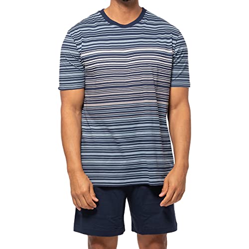 AMMANN - Organic Cotton - Schlafanzug (XXL Blau gestreift) von AMMANN