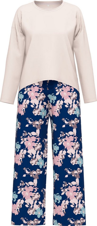 Ammann Pyjama Damen-Schlafanzug Single-Jersey Blumen von Ammann
