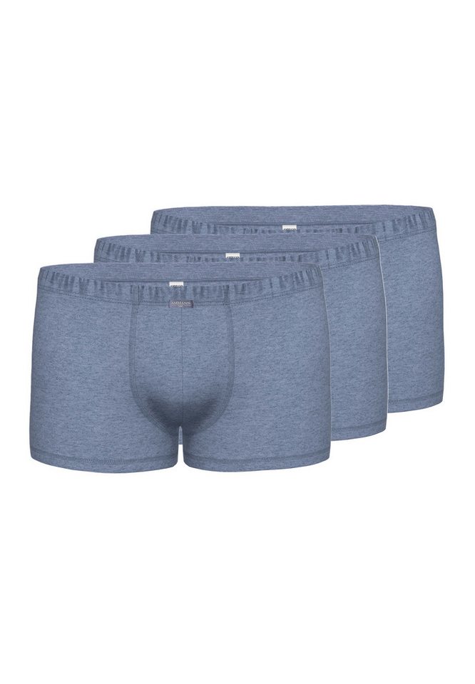 Ammann Retro Boxer 3er Pack Denim (Spar-Set, 3-St) Retro Short / Pant - Baumwolle - ohne Eingriff - Klassischer Schnitt von Ammann