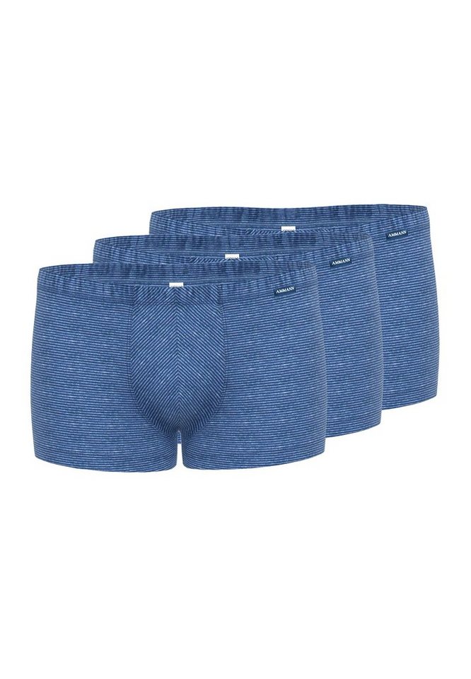 Ammann Retro Boxer 3er Pack Jeans Single (Spar-Set, 3-St) Retro Short / Pant - Baumwolle - Ohne Eingriff - Klassischer Schnitt von Ammann