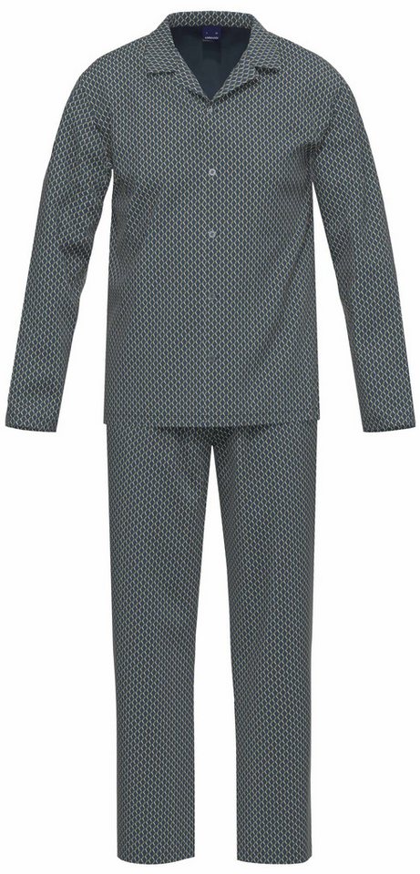 Ammann Schlafanzug Herren Pyjama geknöpft (2 tlg) Baumwolle von Ammann