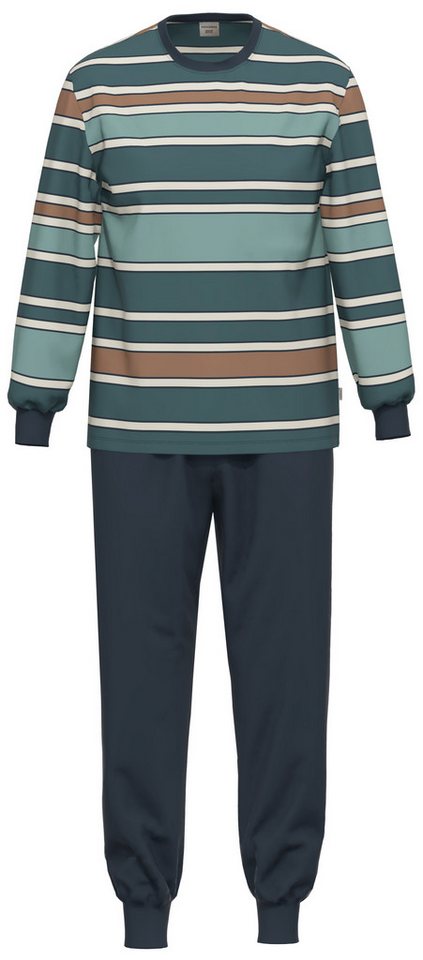 Ammann Schlafanzug Herren Pyjama lang (2 tlg) Baumwolle von Ammann