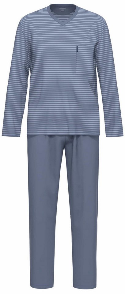 Ammann Schlafanzug Herren Schlafanzug lang Organic Extra Light von Ammann