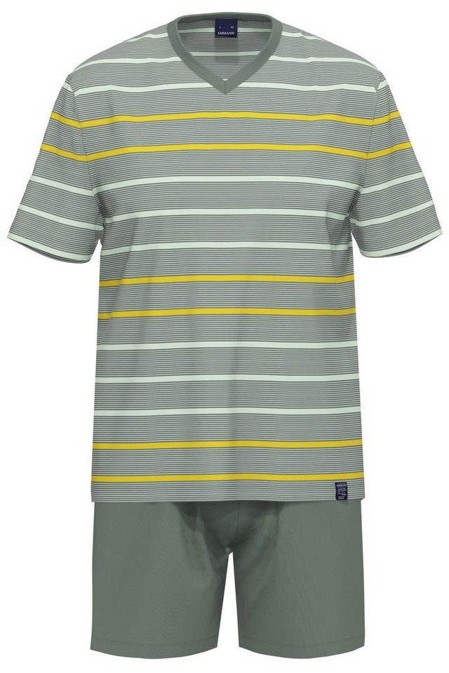 Ammann Schlafanzug Herren Shorty Pyjama (2 tlg) Baumwolle von Ammann