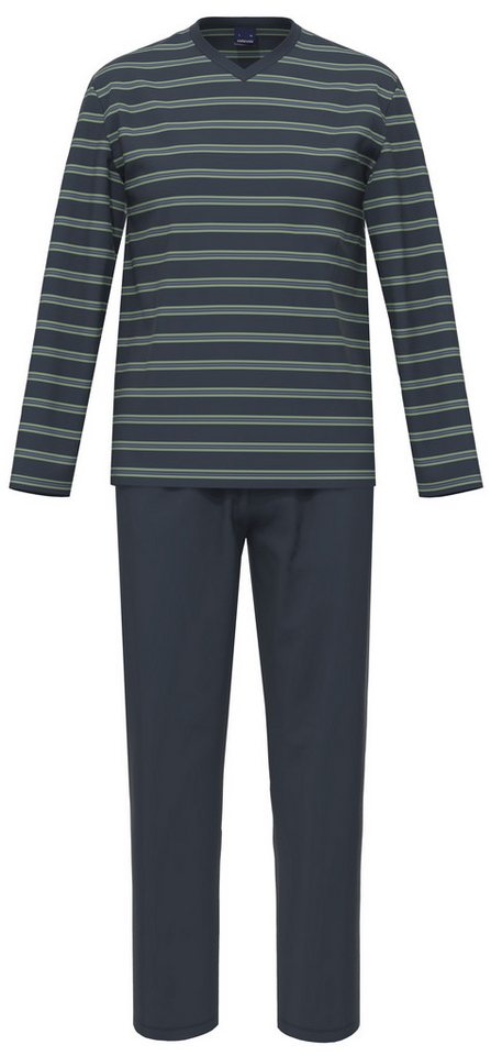 Ammann Schlafanzug Mitaka SA lang V Hals von Ammann