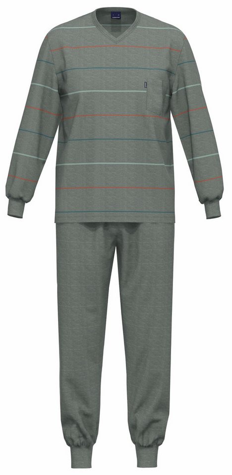 Ammann Schlafanzug Schlafanzug Iriomote lang V-Ausschnitt von Ammann