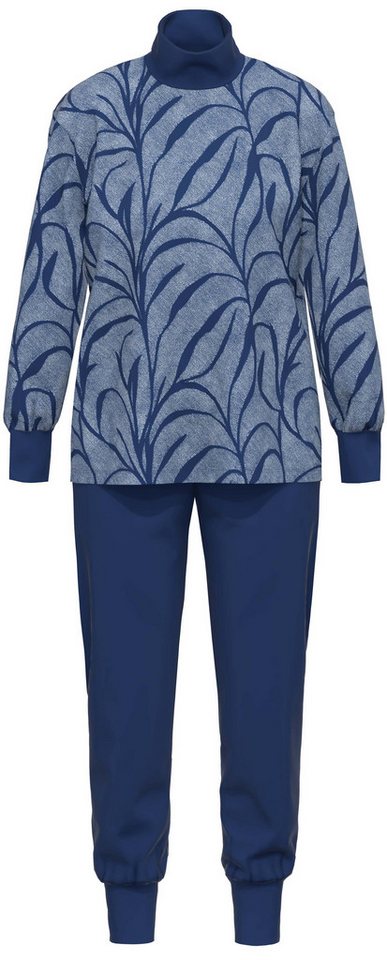 Ammann Schlafanzug Soft Nature (Set, 2 tlg., 2-teilig) Damen Pyjama lang Langarm Interlock Bio Baumwolle von Ammann