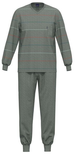 Ammann Schlafanzug lang V-Ausschnitt Bio-Baumwolle "Iriomote" von Ammann