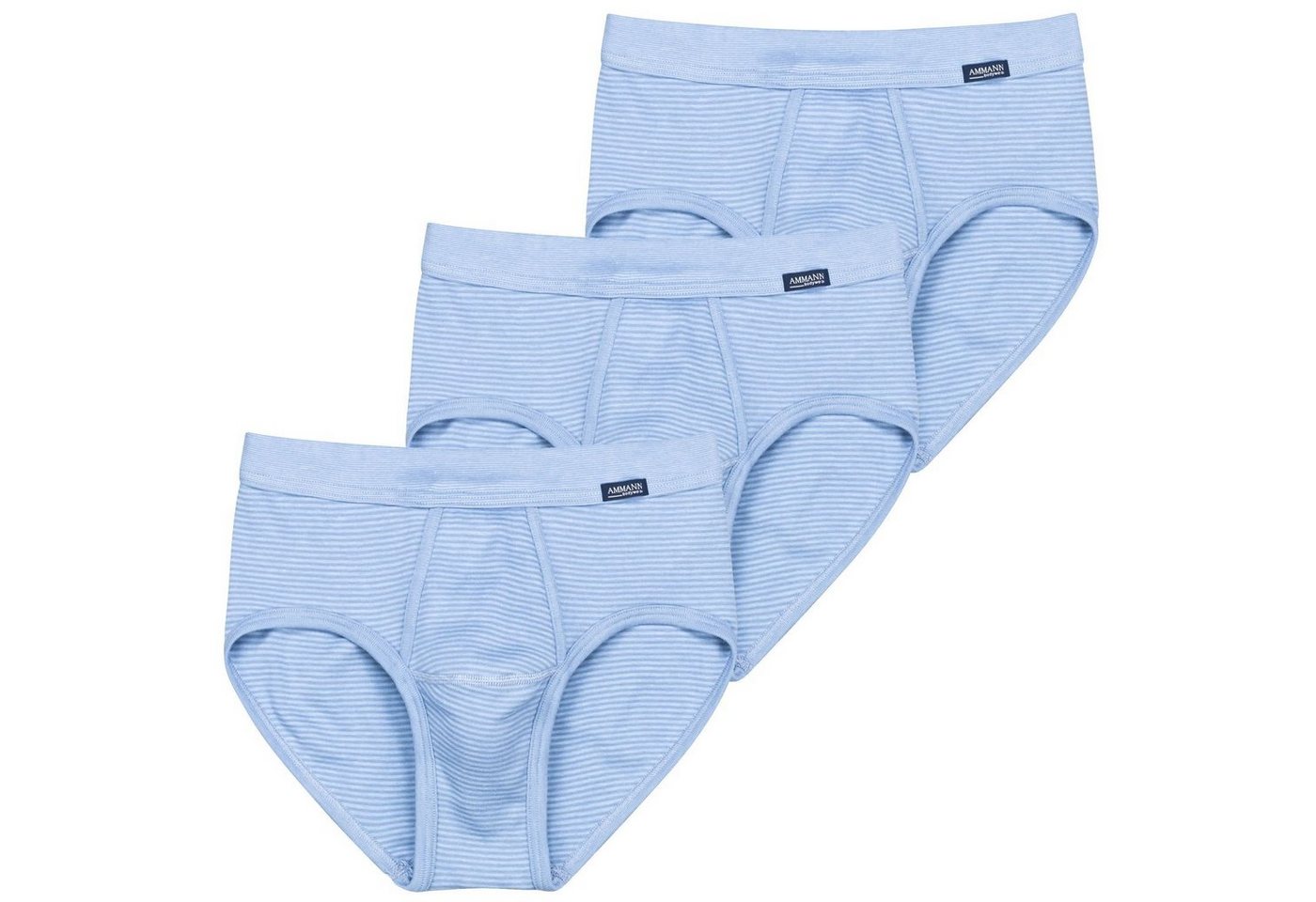 Ammann Slip (3-St) mit Eingriff, strapazierfähig und pflegeleicht, Feinripp, im 3er Pack von Ammann