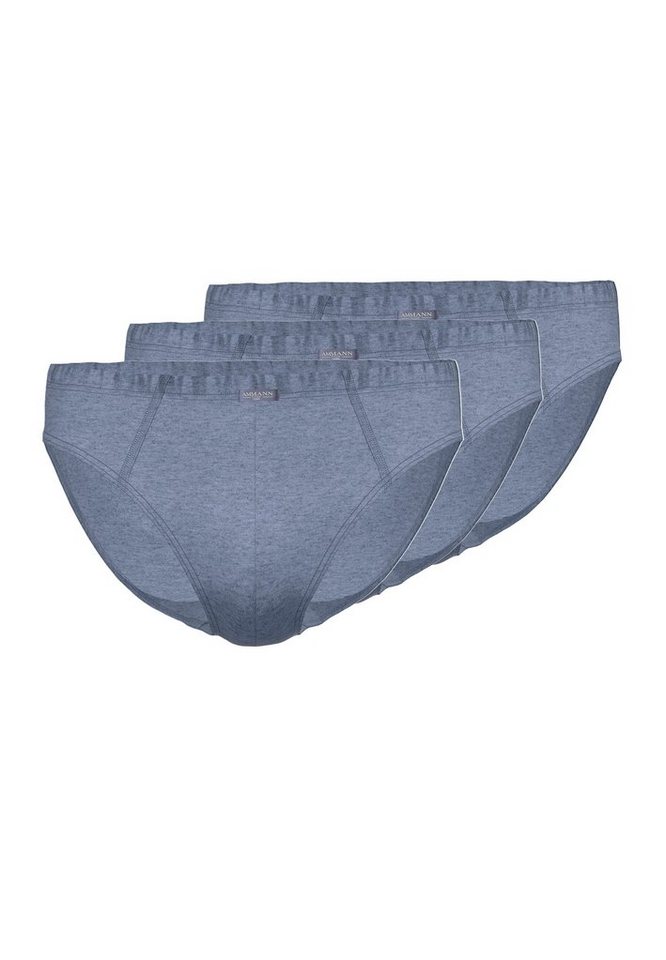 Ammann Slip 3er Pack Denim (Spar-Set, 3-St) Slip / Unterhose - Baumwolle - Ohne Eingriff - Klassischer Schnitt von Ammann