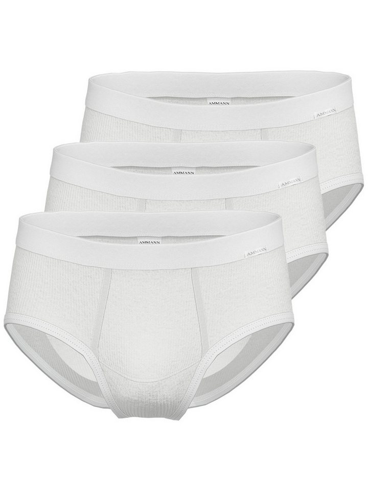 Ammann Slip 3er Pack Slip mit Eingriff Day Classic / Doppelrip (Spar-Set, 3-St) mit eingriff von Ammann