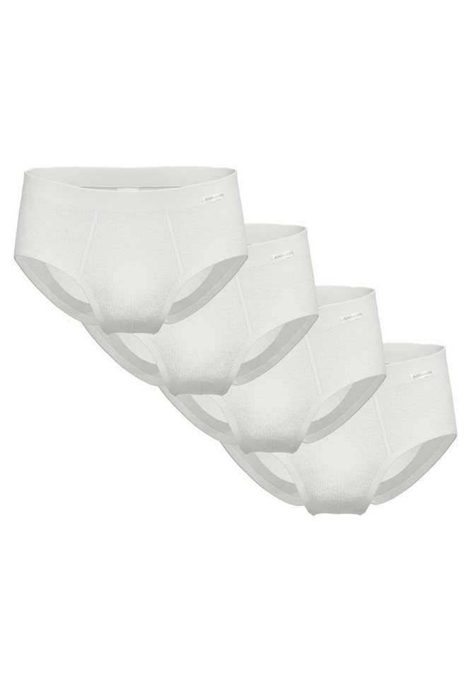 Ammann Slip 4er Pack Organic Cotton Doppelripp (Spar-Set, 4-St) Slip / Unterhose - Baumwolle - Mit Eingriff - Weiche Bio-Baumwolle von Ammann