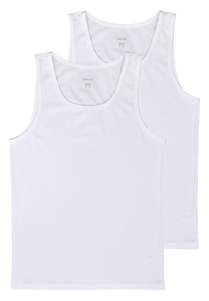 Ammann Unterhemd 2er Pack Organic de Luxe (Spar-Set, 2-St) Unterhemd / Tanktop - Baumwolle - Aus Bio-Baumwolle von Ammann