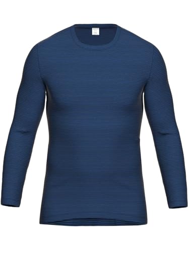 Herren Langarmshirt Jeans Dunkelblau 8 von Ammann