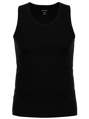 Herren Micro Modal Tank Top Schwarz XL von Ammann