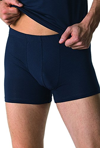 Ammann Herren Unterhose- Retroshorts ohne Eingriff mit Ringeloptik, Blau,6 von Ammann