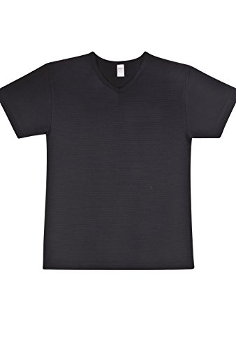Herren V-Shirt Cotton&More Schwarz 5 von Ammann