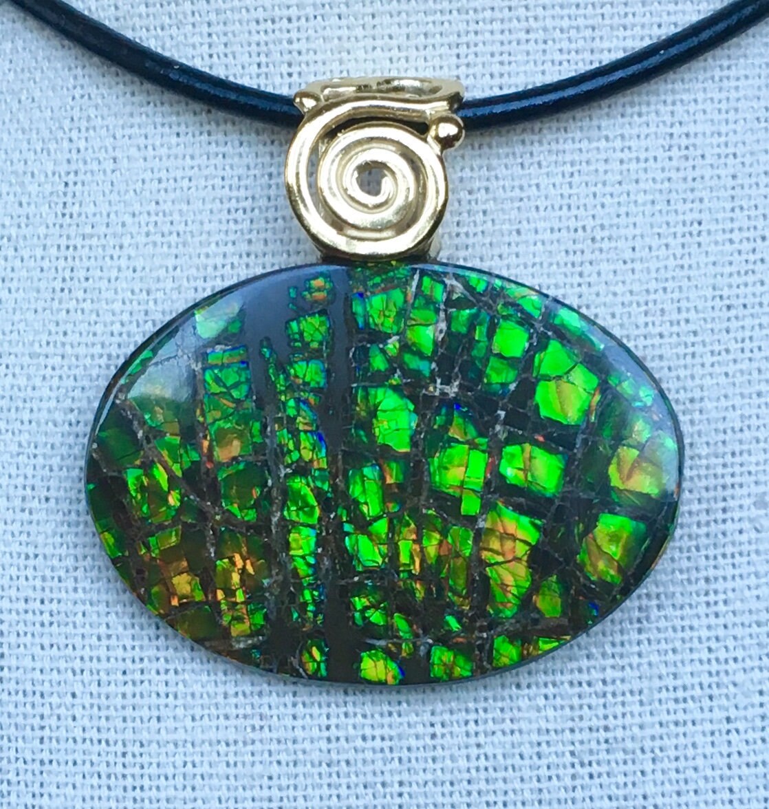 Ammolit Anhänger - Bitte Lesen Sie Die Beschreibung von AmmoliteRainbows