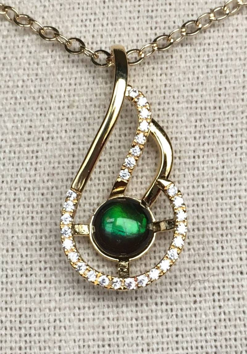 Ammolit Anhänger - Cz Accents von AmmoliteRainbows