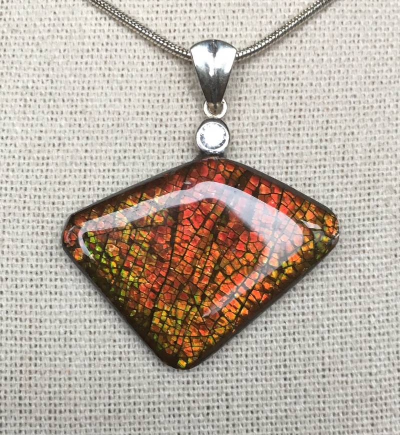 Ammolit Anhänger - Cz Akzent Ammolit Anhänger - Cz Akzent von AmmoliteRainbows