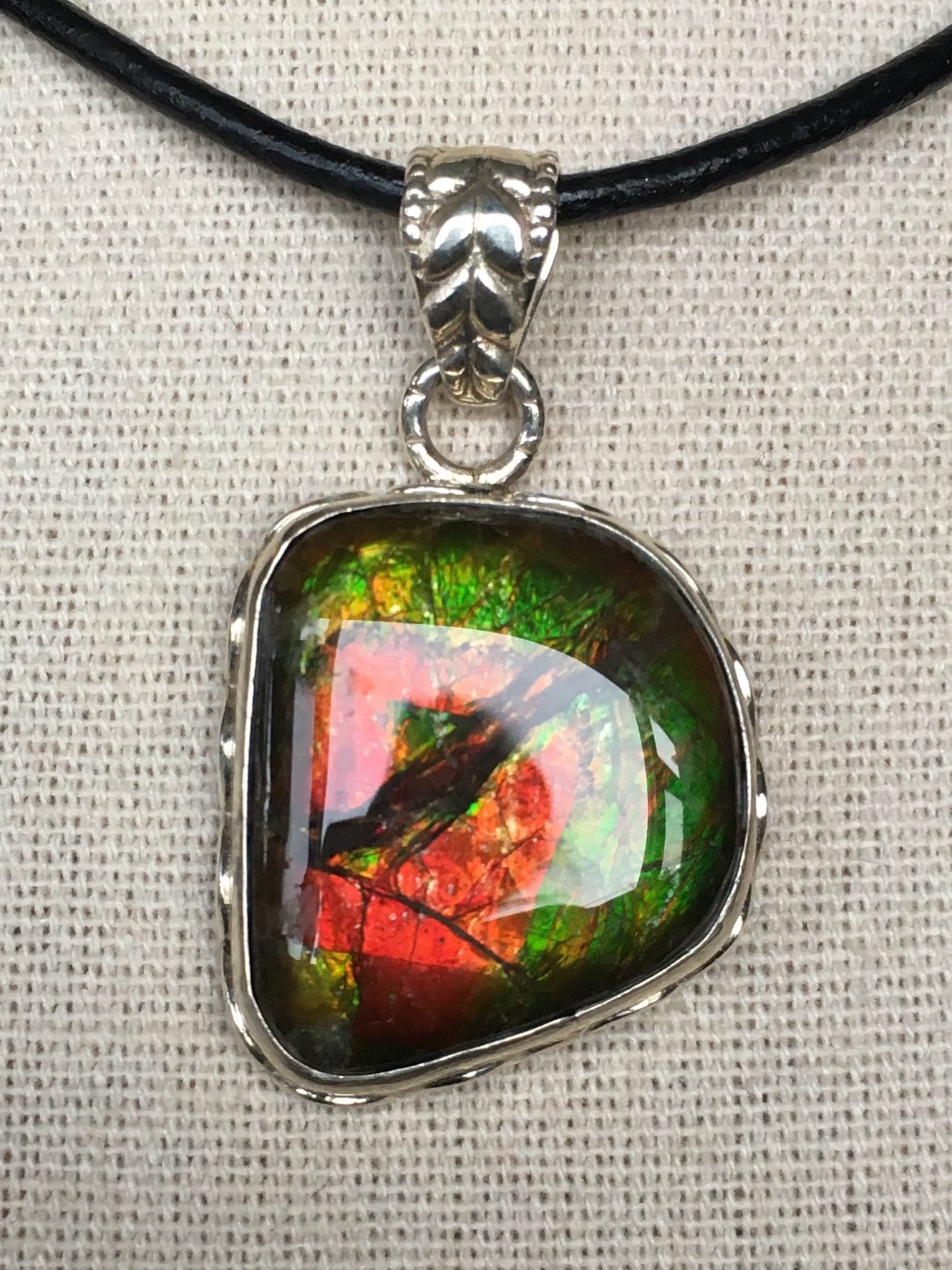 Ammolit Anhänger - Dekorative Bezel | Siehe Fotos von AmmoliteRainbows