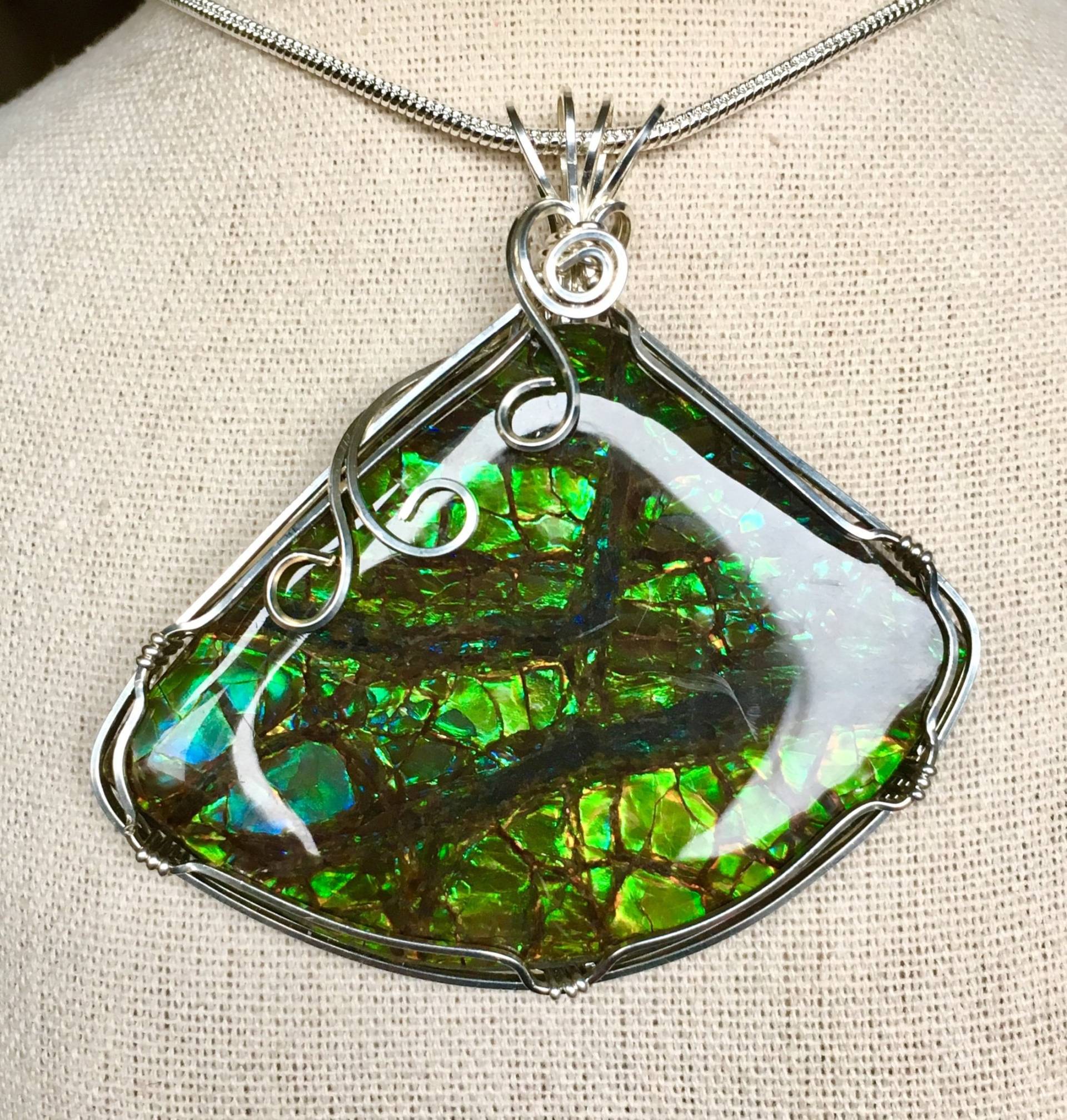 Ammolit Anhänger - Extrem Großer Edelstein Muss Beschreibung Lesen von AmmoliteRainbows