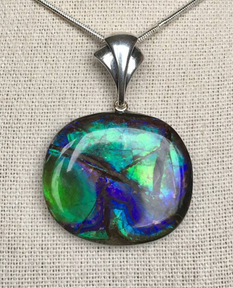 Ammolit Anhänger - Grün, Blau Und Lila Schöner Als Fotos Ammolit Anhänger - Grün, Blau Und Lila Schöner Als Fotos von AmmoliteRainbows