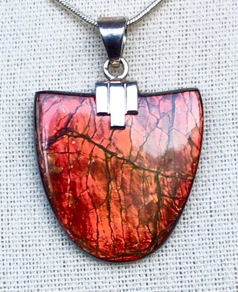 Ammolit Anhänger Roter Farbwechsler - Siehe All Photos von AmmoliteRainbows